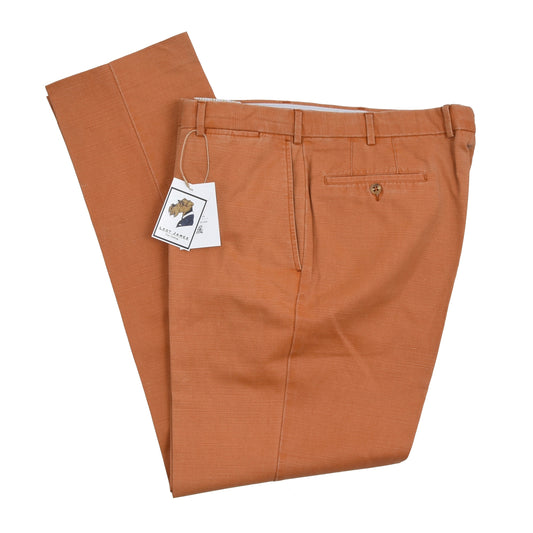 Incotex Baumwolle-Leinen-Hose Größe 56 - Orange