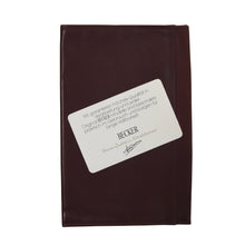 Laden Sie das Bild in den Galerie-Viewer, Becker Handmade Leather Passport Case/Portemonnaie - Burgund