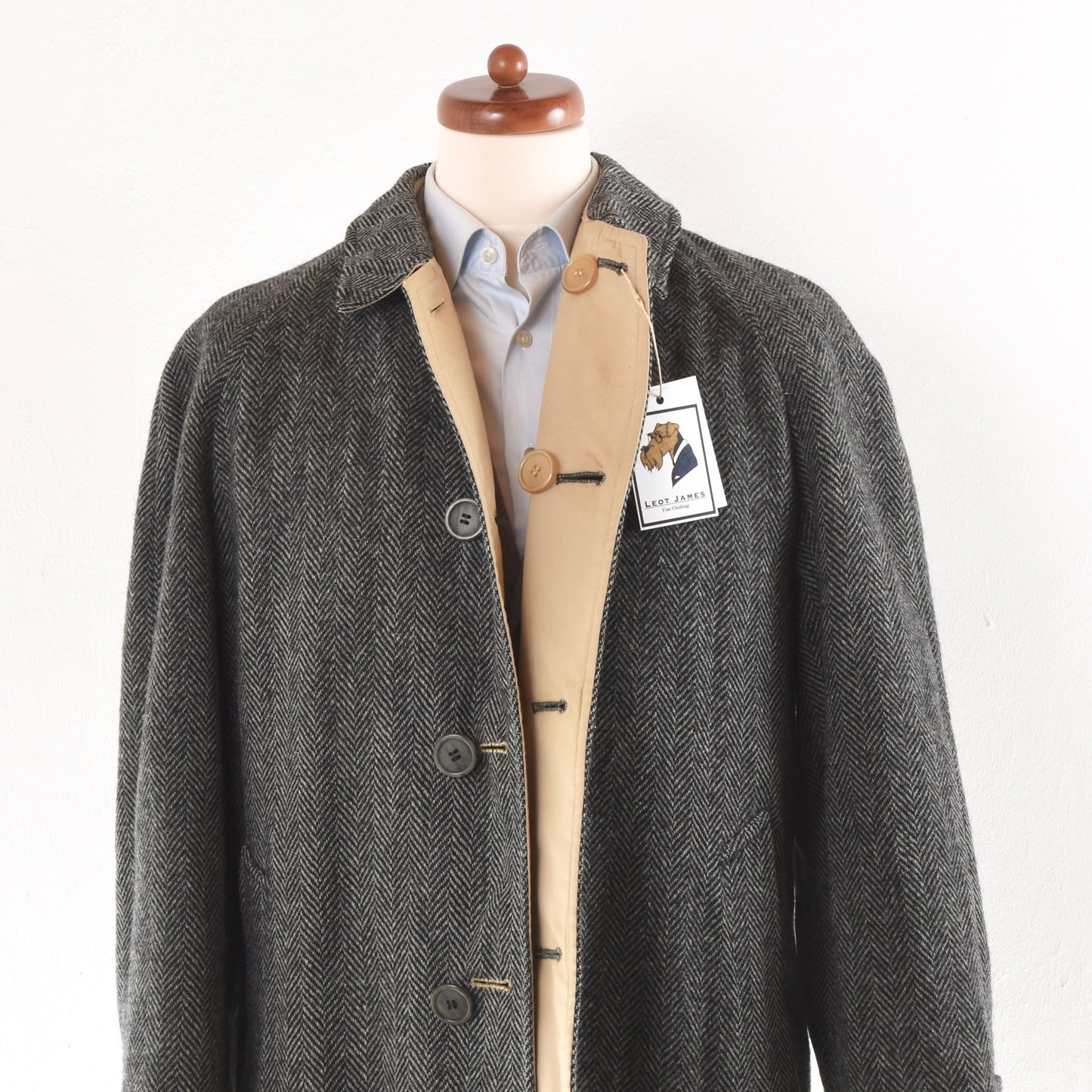 British County Classics von Driway Tweed Balmacaan Mantel Größe 40R