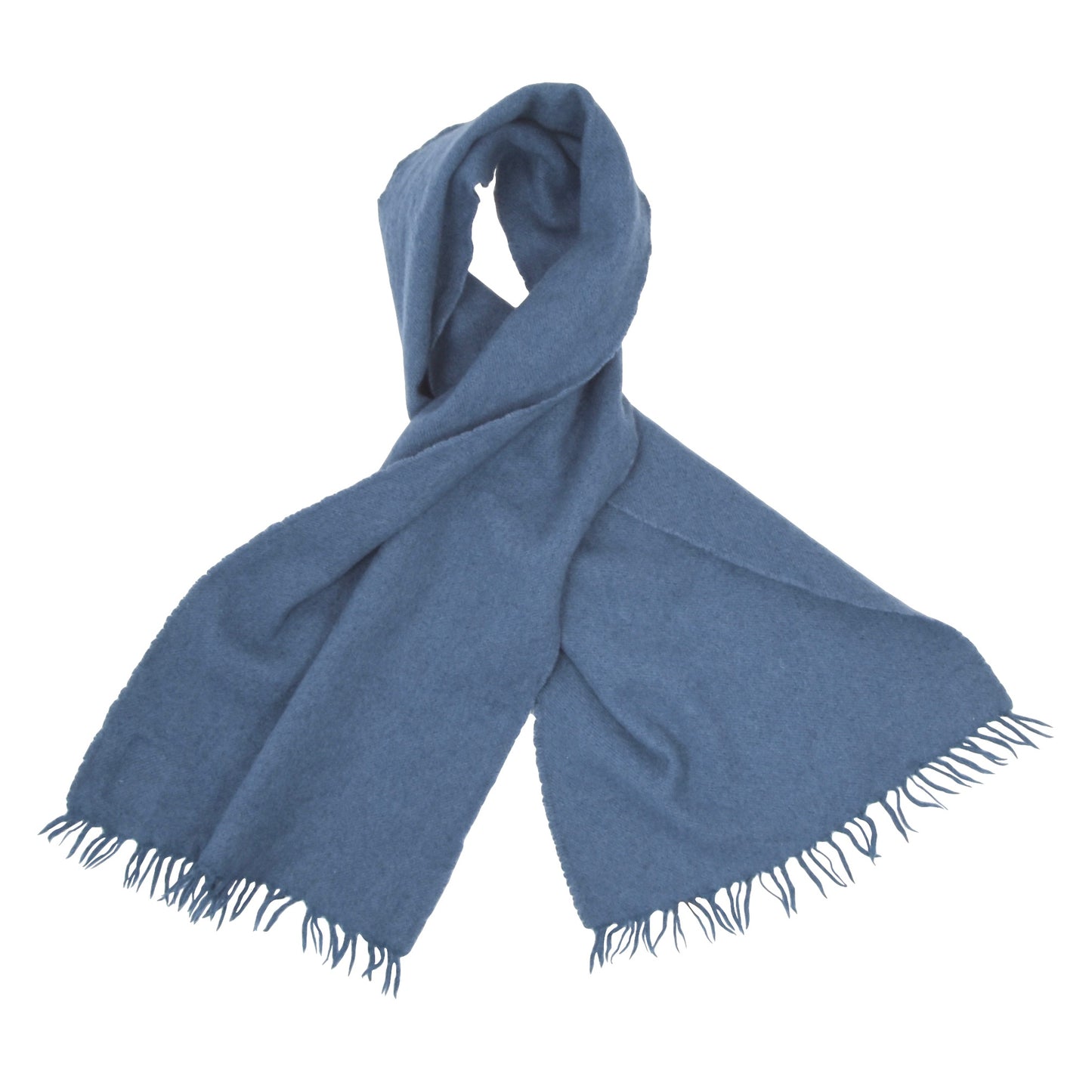 Johnstons of Elgin 70% Cashmere 30% Wool Scarf 118cm - Blue