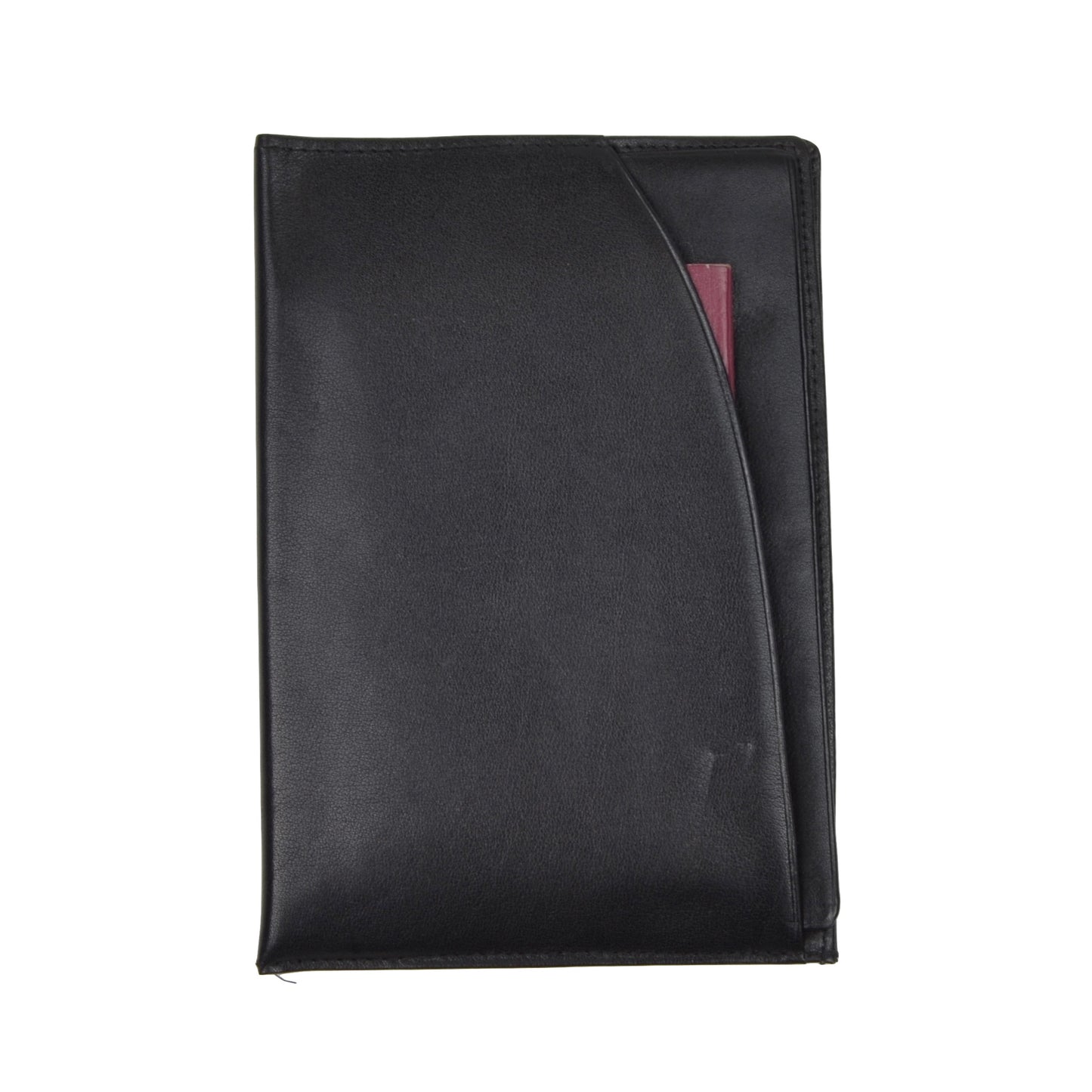 Maître Leather Passport Case/Wallet - Black
