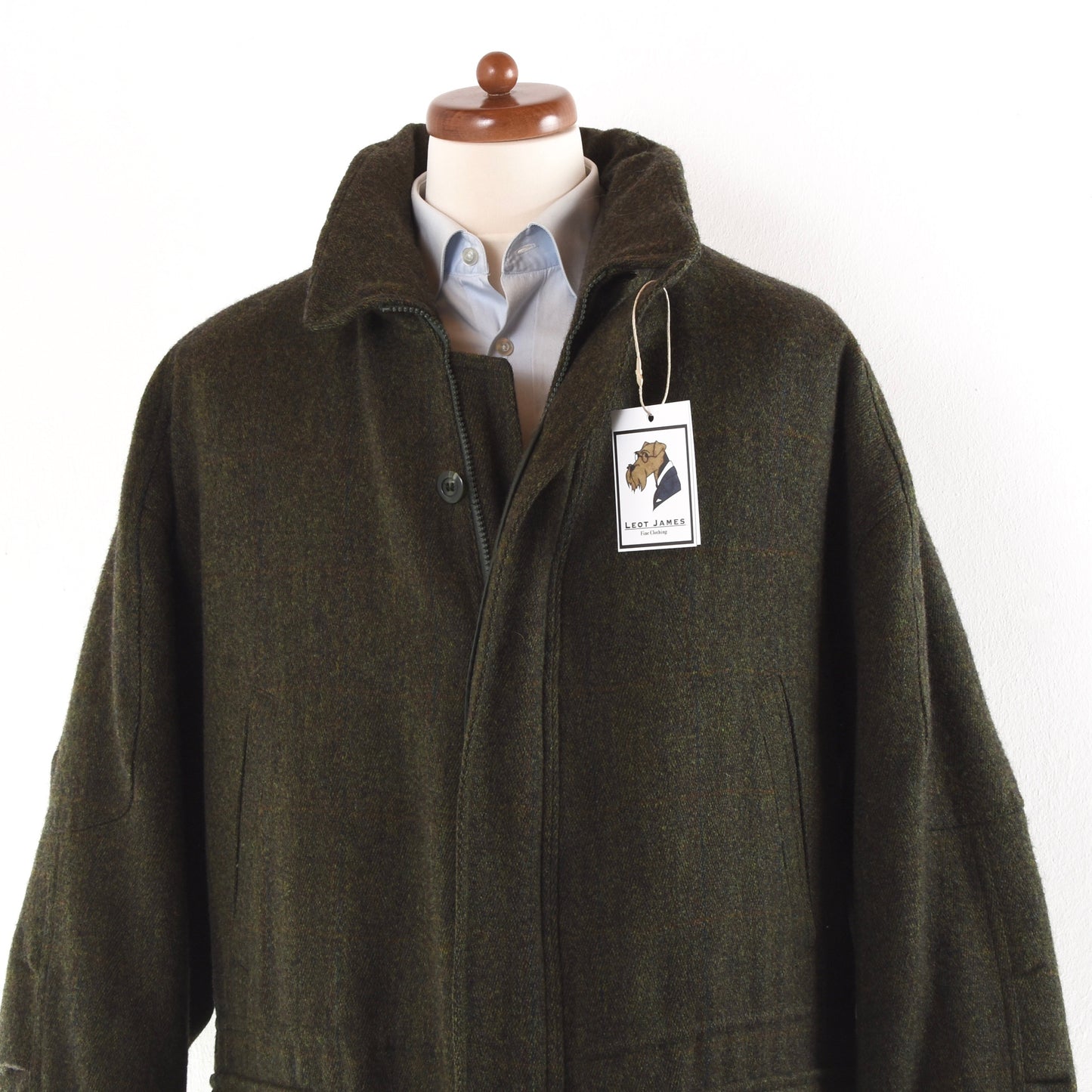 Rascher Sportswear Tweed Field Coat Size 60 - Green