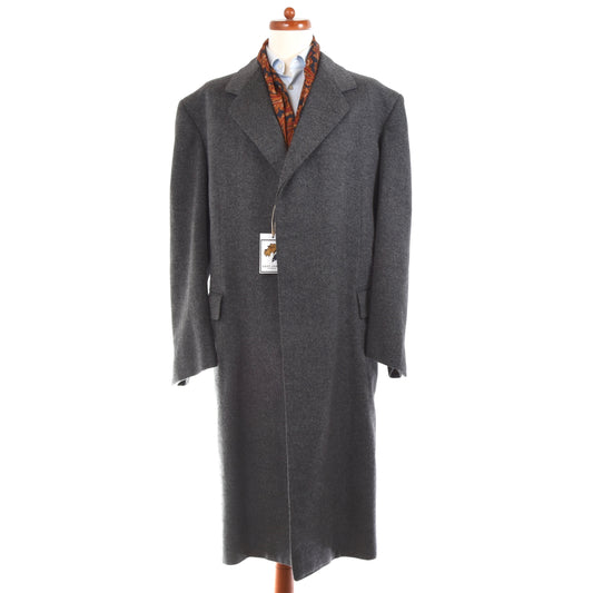 Vintage Handmade Bespoke Overcoat - Grey