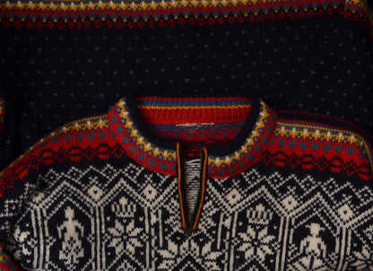 Dale of Norway Knit Sweater - Black, Red, White