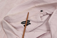 Laden Sie das Bild in den Galerie-Viewer, Tom Ford Frottee-Langarm-Poloshirt Größe 50 – Hellrosa