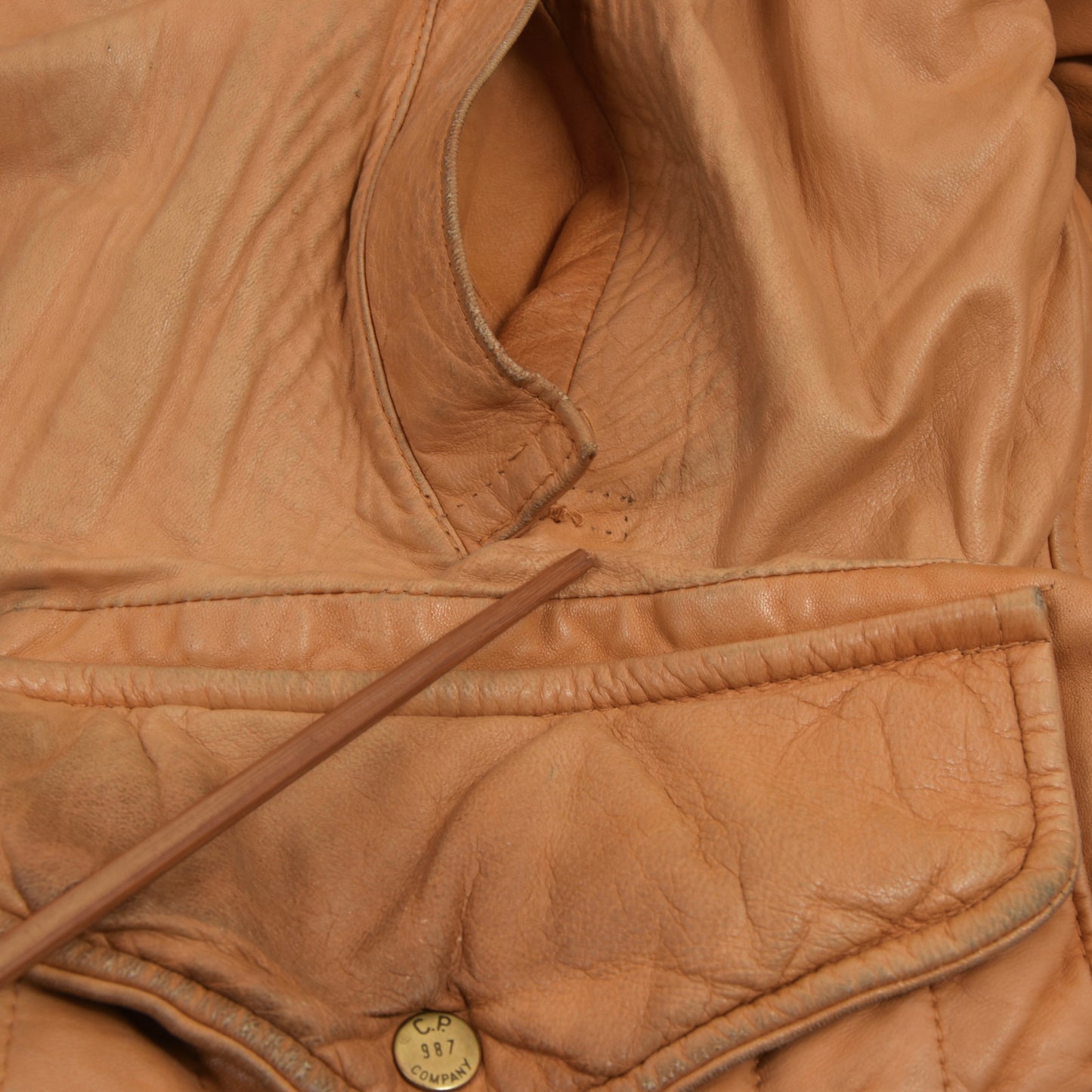 Jahrgang 1987 CP Company Lederjacke Größe 48 - Tan