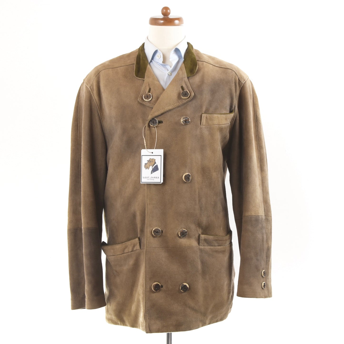 Die Erlmeier Genuine Leather Janker/Jacket Size 50 - Beige/Brown