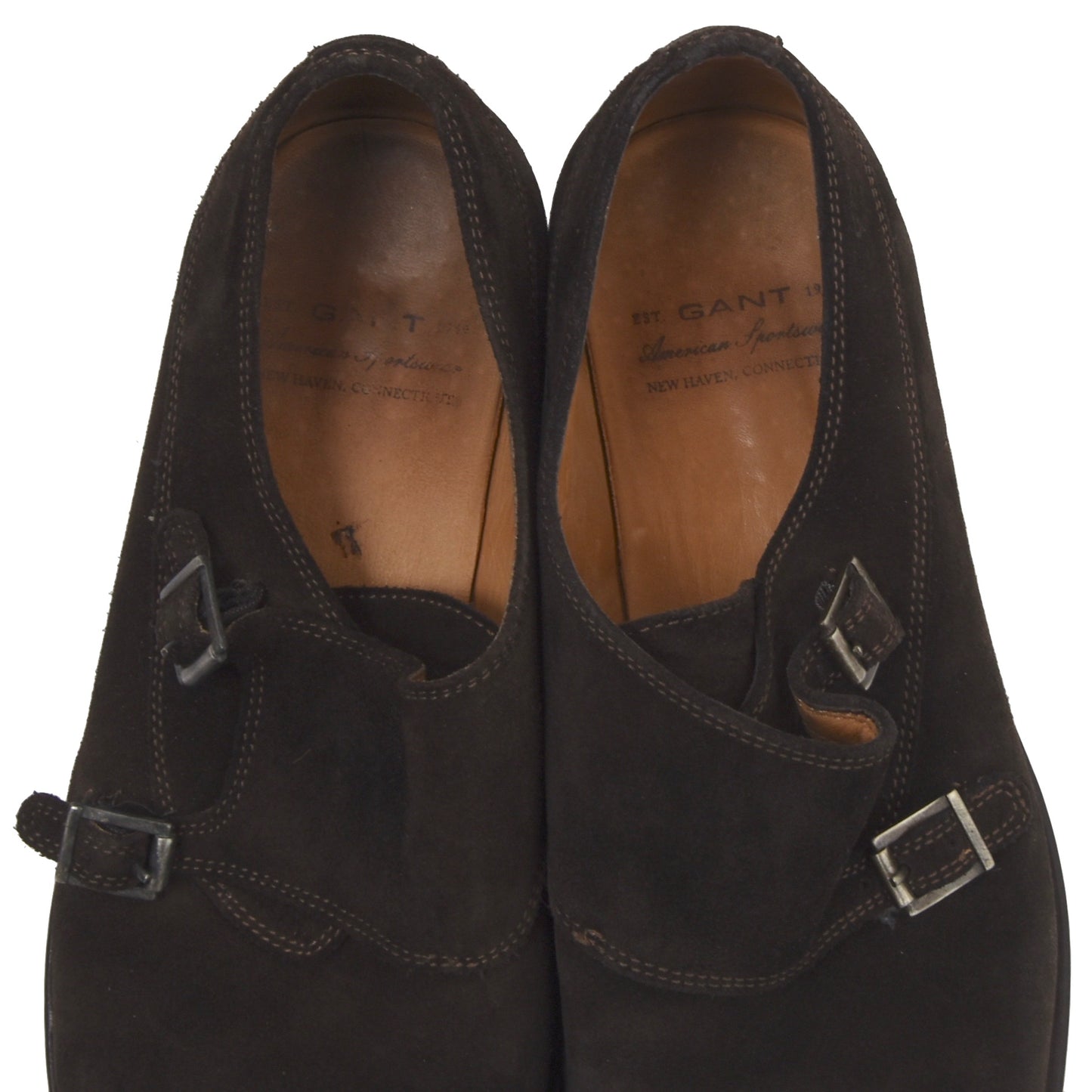 Gant Double Monk Wildlederschuhe Größe 42 - Braun