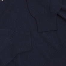 Laden Sie das Bild in den Galerie-Viewer, Hawico Scotland Wool Polo Pullover Größe 44 - Marineblau