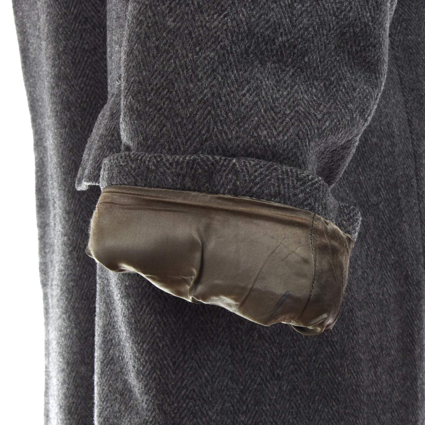 Vintage handgemachte maßgeschneiderte Mantel - grau