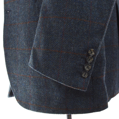 Lubiam Tweed Jacke Größe 56 - Blau