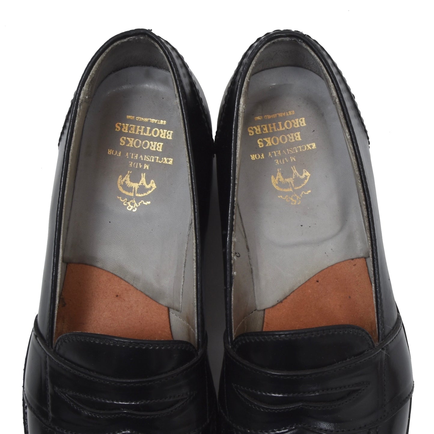 Brooks Brothers x Alden Shell Cordovan Loafers Size 7.5 A/C - Black