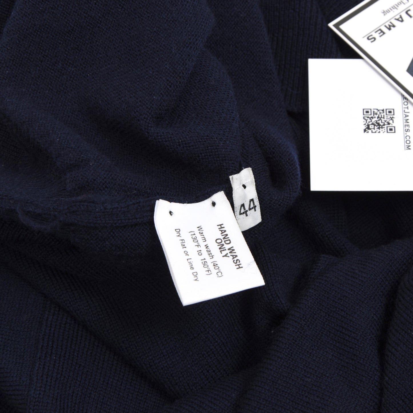 Hawico Scotland Wool Polo Sweater Size 44  - Navy Blue