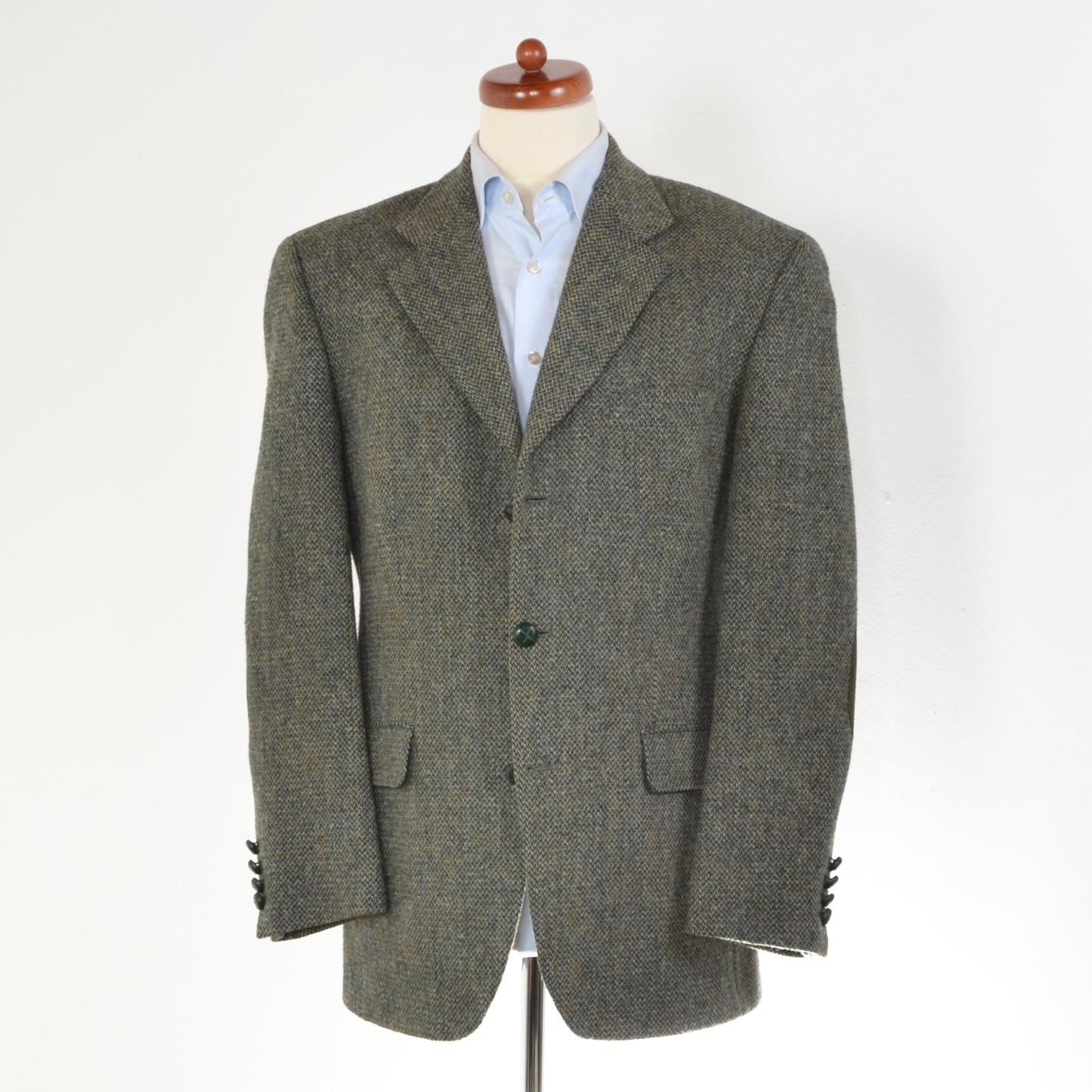 Cyrillus Harris Tweed Jacket Size 50 - Green