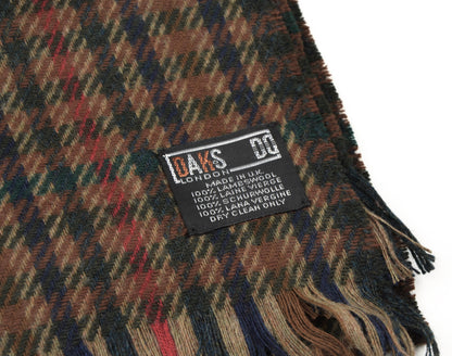 Classic Wool Scarf by DAKS - Plaid