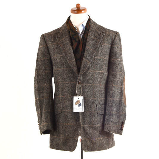 Harris Tweed/Barutti Wolljacke Größe 26/42S - Brown Windowpane