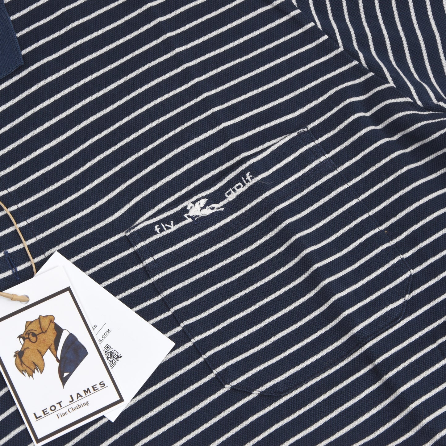 Etro Milano Golf Polo Shirt Size XL - Blue/White Stripes