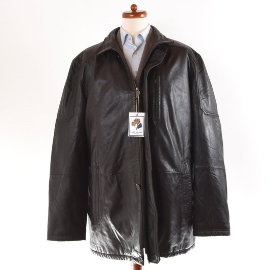 Wellington of Bilmore Lamb Nappa Leather Jacket Size 68 - Brown