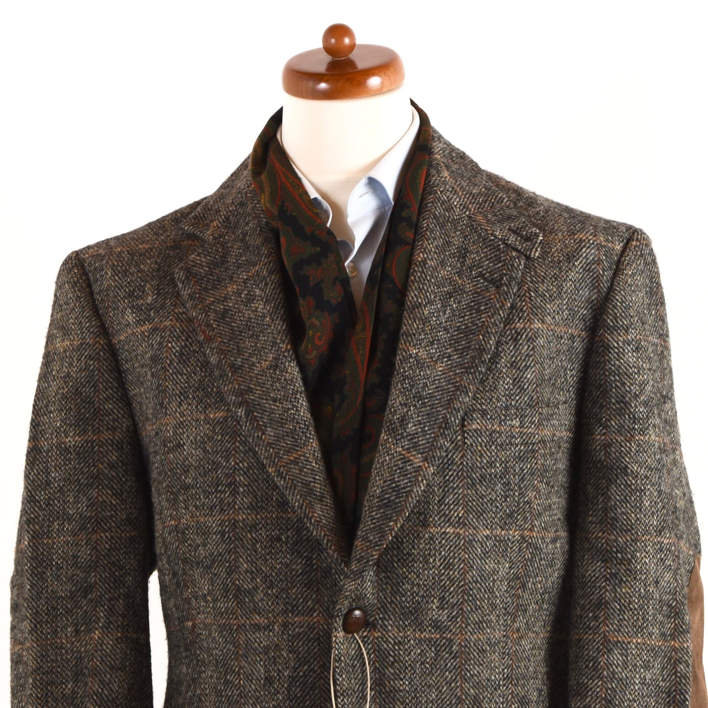 Harris Tweed/Barutti Wolljacke Größe 26/42S - Brown Windowpane