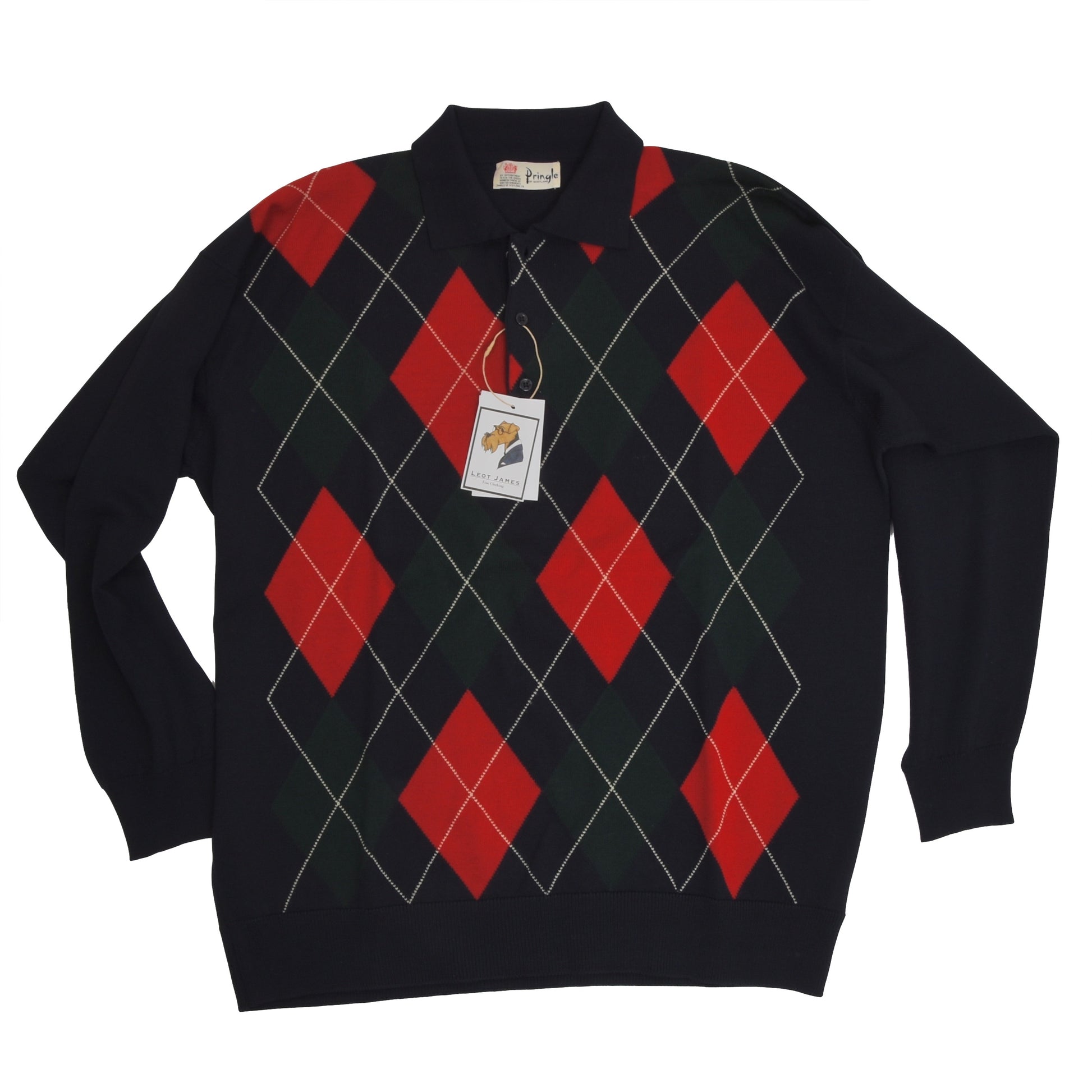 Pringle of Scotland Wool Polo Sweater Argyle – Leot James