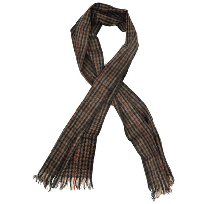 Classic Wool Scarf by DAKS - Plaid