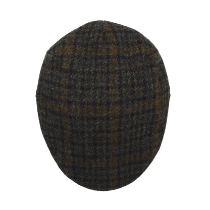 Wegener Harris Tweed Flat Cap/Hat Size 60 - Green