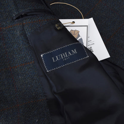 Lubiam Tweed Jacke Größe 56 - Blau