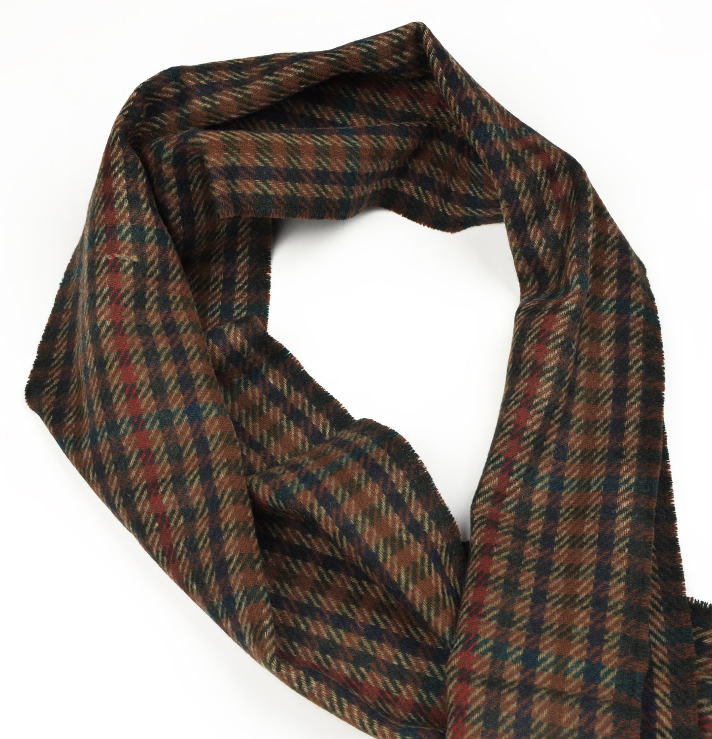 Classic Wool Scarf by DAKS - Plaid