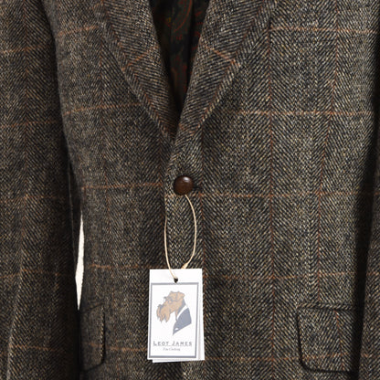 Harris Tweed/Barutti Wolljacke Größe 26/42S - Brown Windowpane