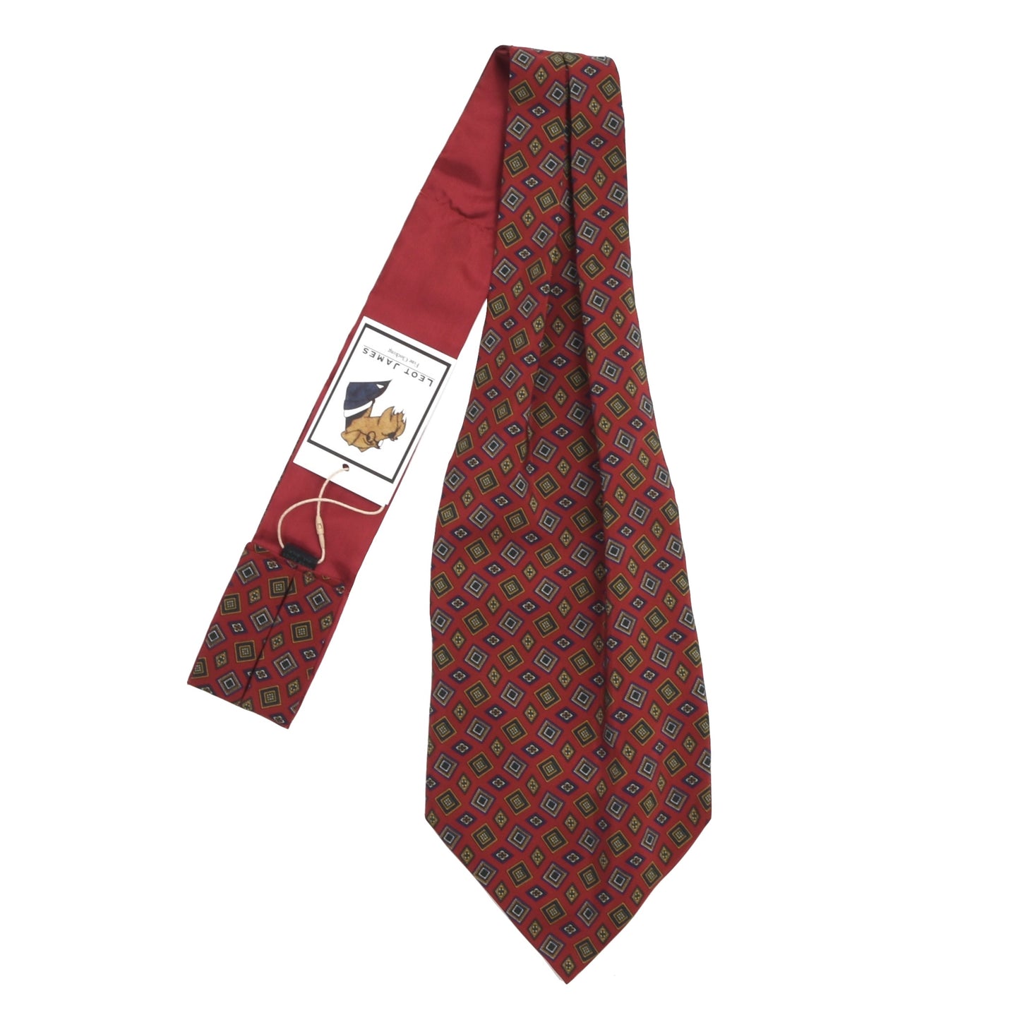 Anonymous Silk Ascot/Cravatte Tie - Red