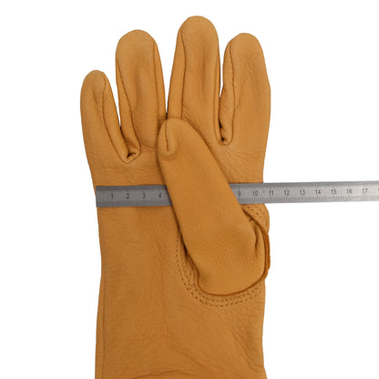 NEW Deerskin Leather Gloves Lined Size M - Golden Tan