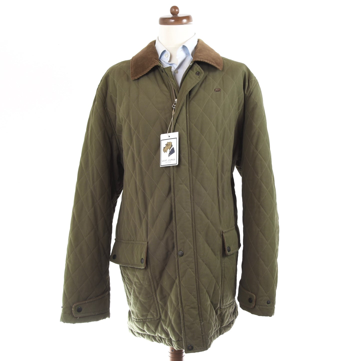 Vintage Lacoste Quilted Jacket Size 60/8 - Olive