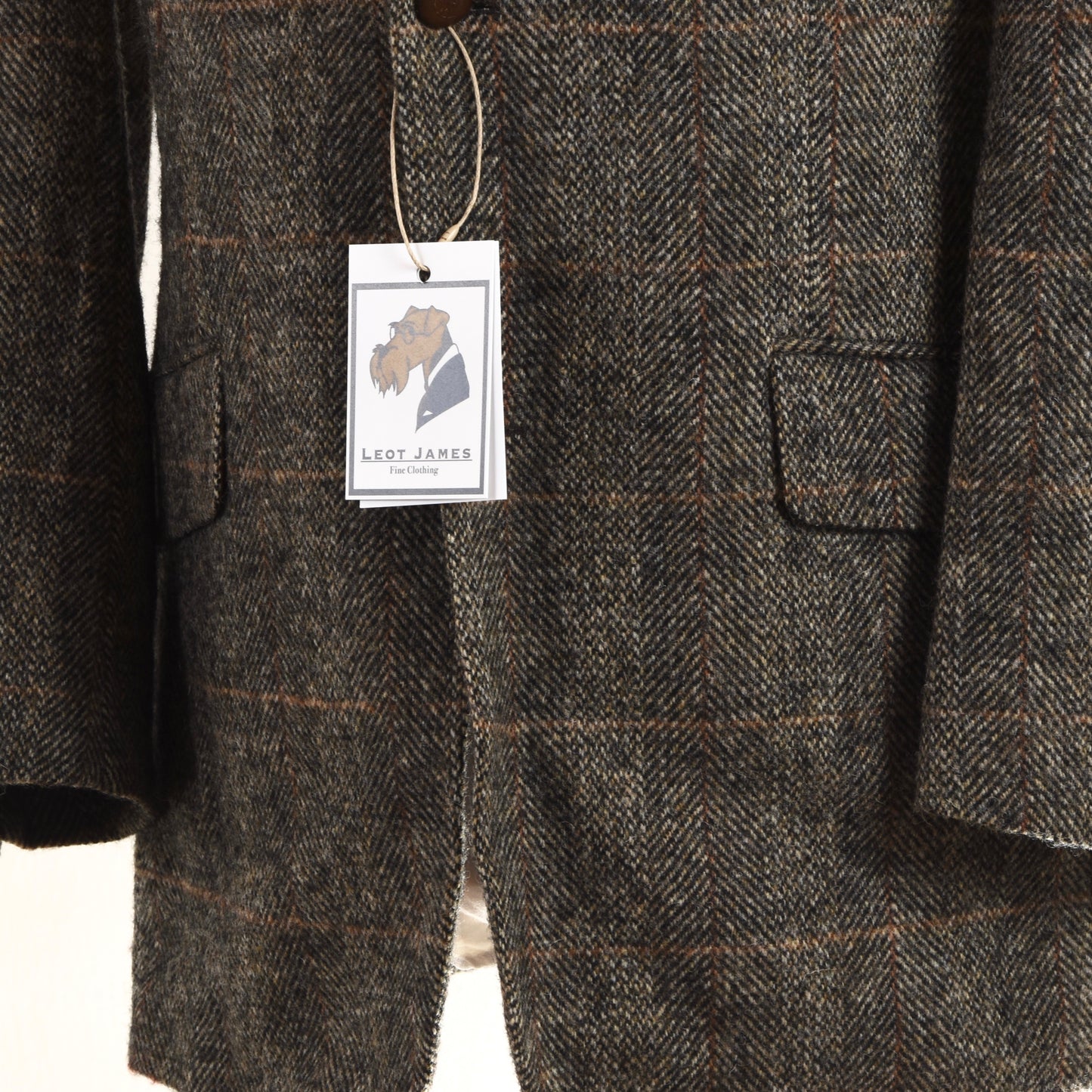 Harris Tweed/Barutti Wolljacke Größe 26/42S - Brown Windowpane