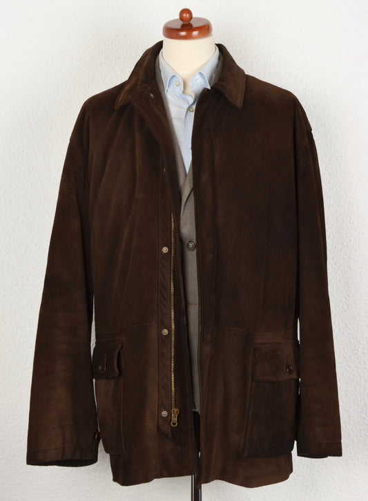 Polo Ralph Lauren Suede Coat Size XL - Chocolate Brown