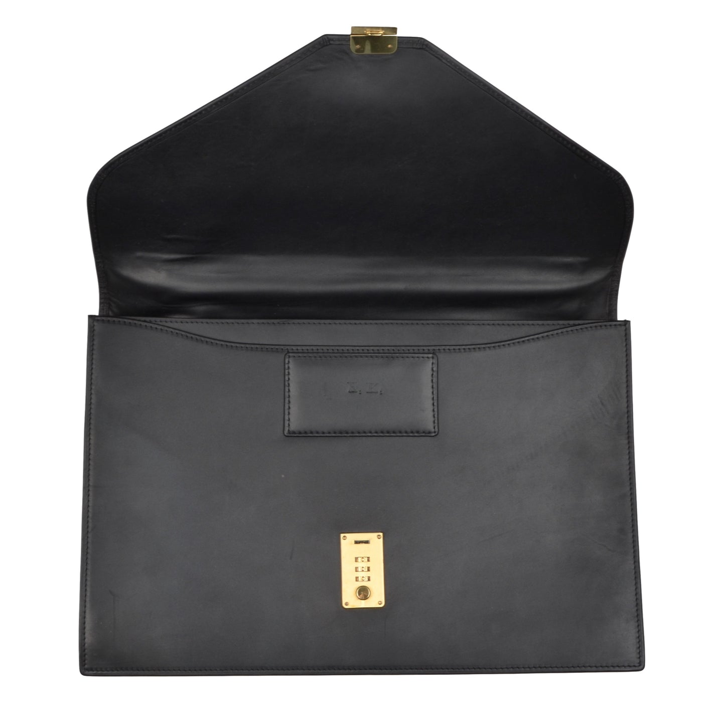 F. Schulz Wien Leather Briefcase - Matte Black