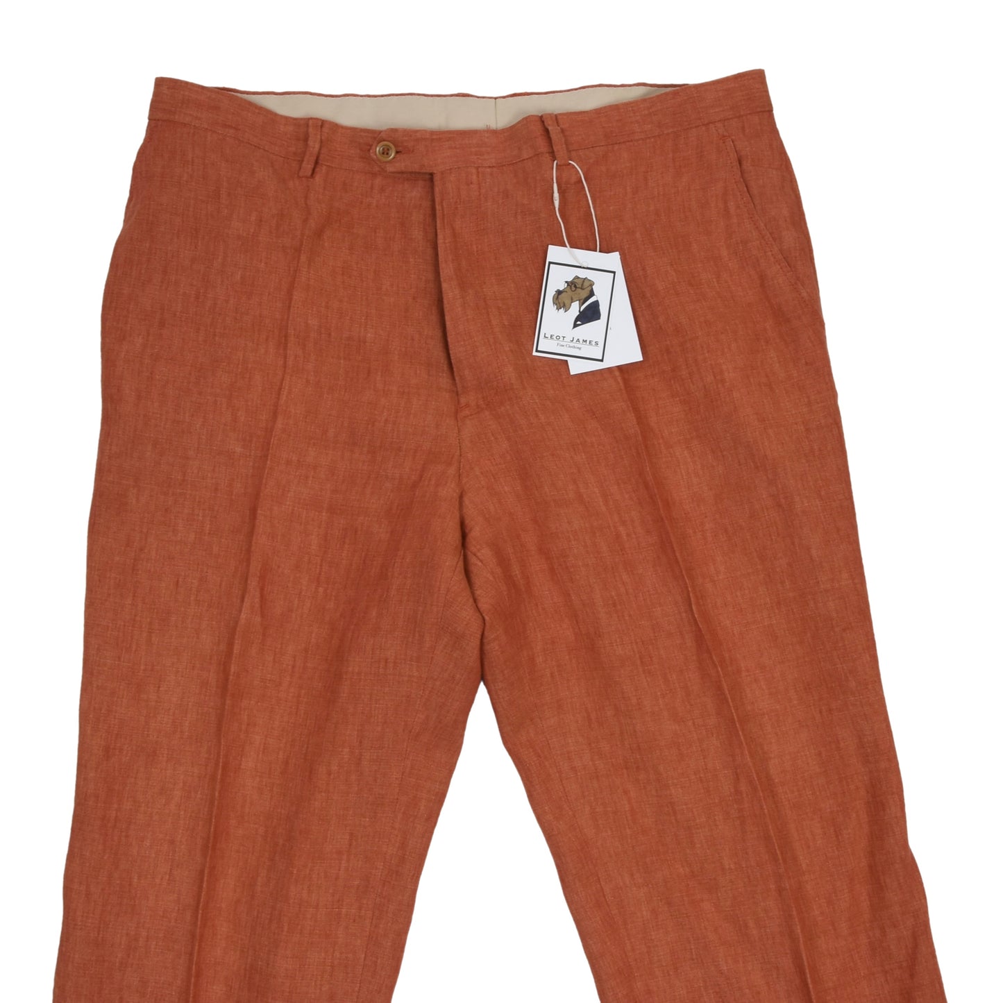 Mabitex 100% Linen Pants Size 60 - Orange