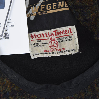 Wegener Harris Tweed Flat Cap/Hat Size 60 - Green