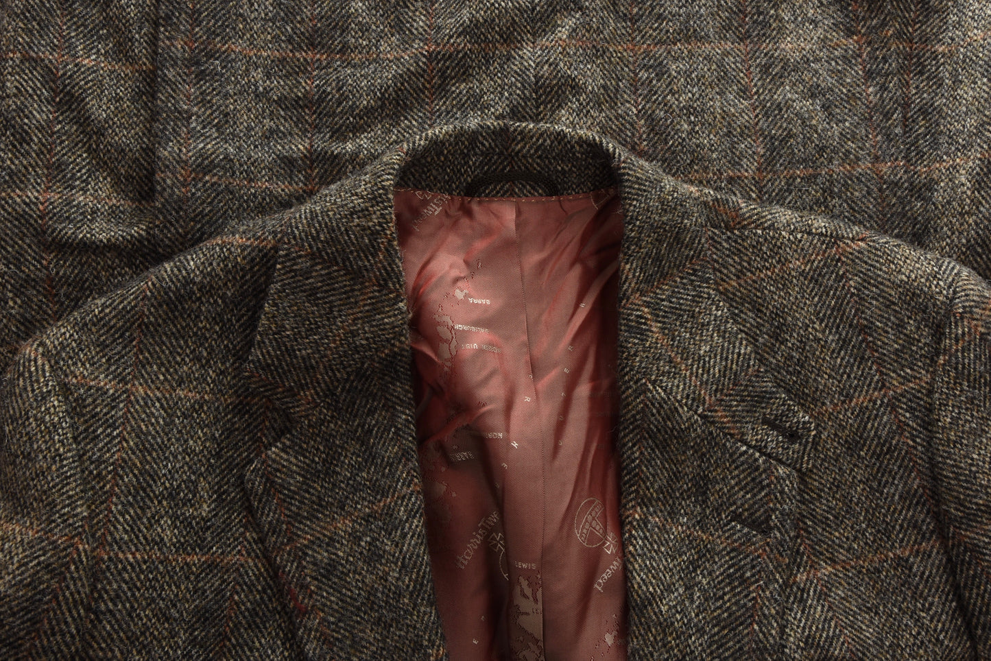 Harris Tweed/Barutti Wolljacke Größe 26/42S - Brown Windowpane