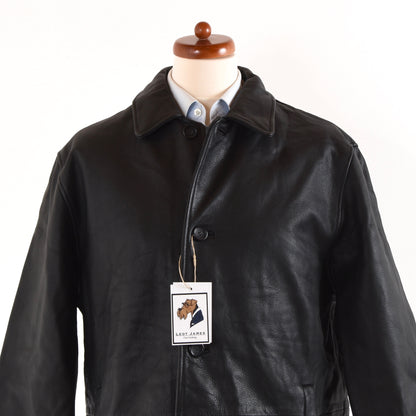 Brooks Brothers Leather Jacket Size L - Black