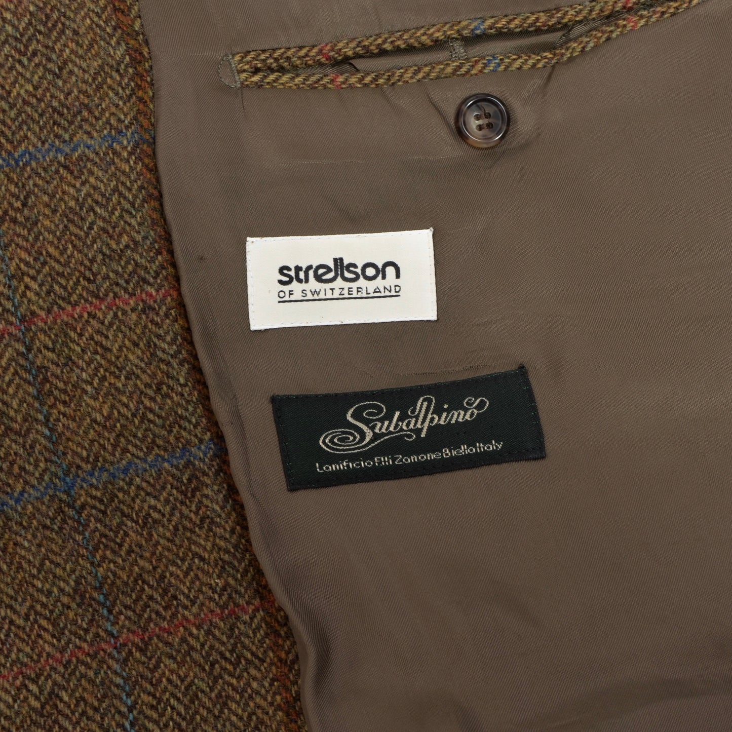 Vintage Strellson Tweed Jacke Größe 54 - Fensterscheibe