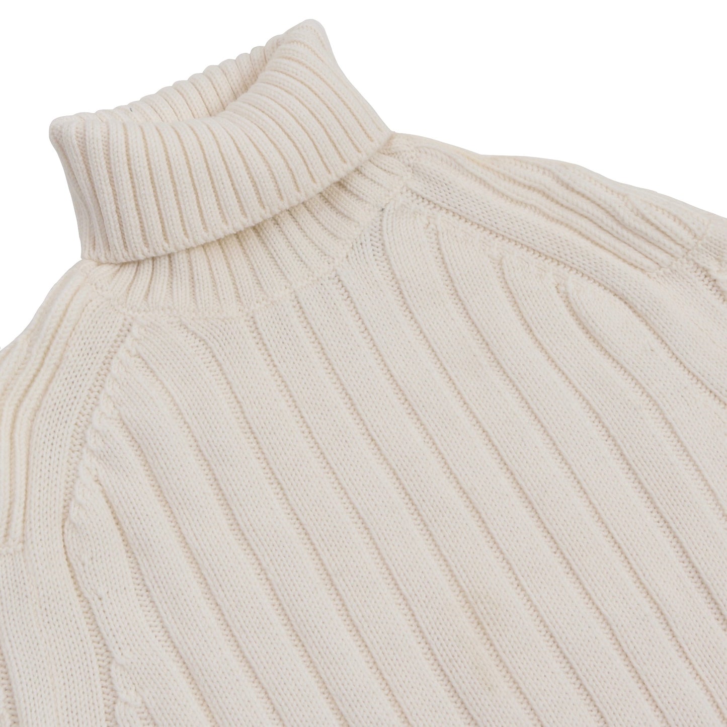 Cruciani (Defect) Wool Turtleneck Sweater Size 52 - White