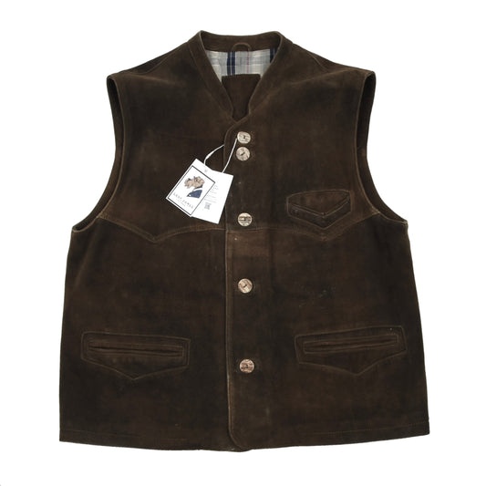 Meindl Suede Leather Vest Size 54 - Brown