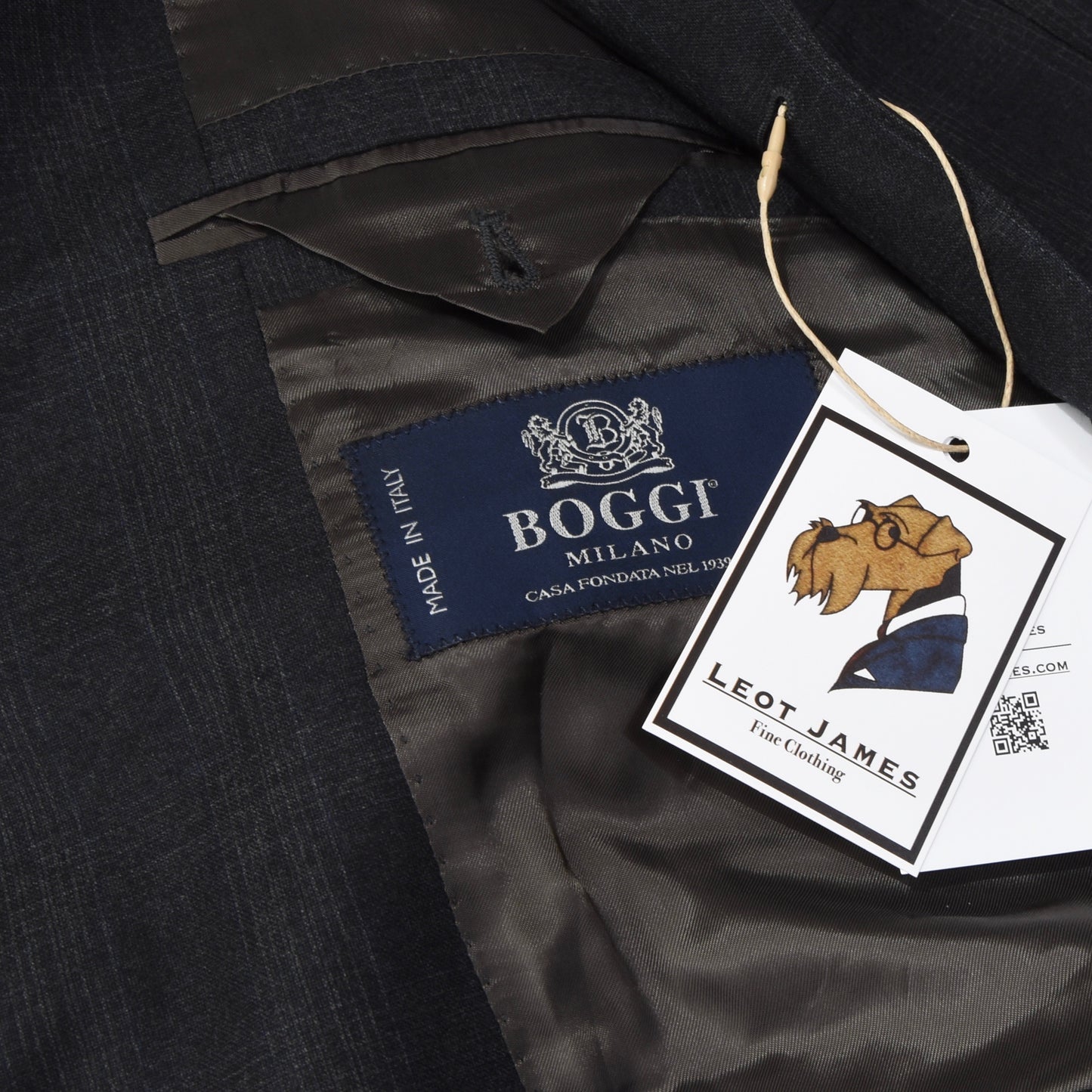 Boggi Milano Wolljacke Größe 54 - Grau