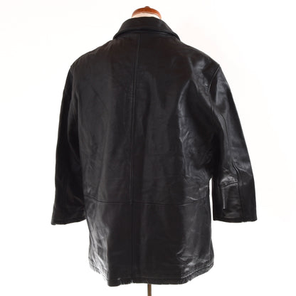 Brooks Brothers Leather Jacket Size L - Black