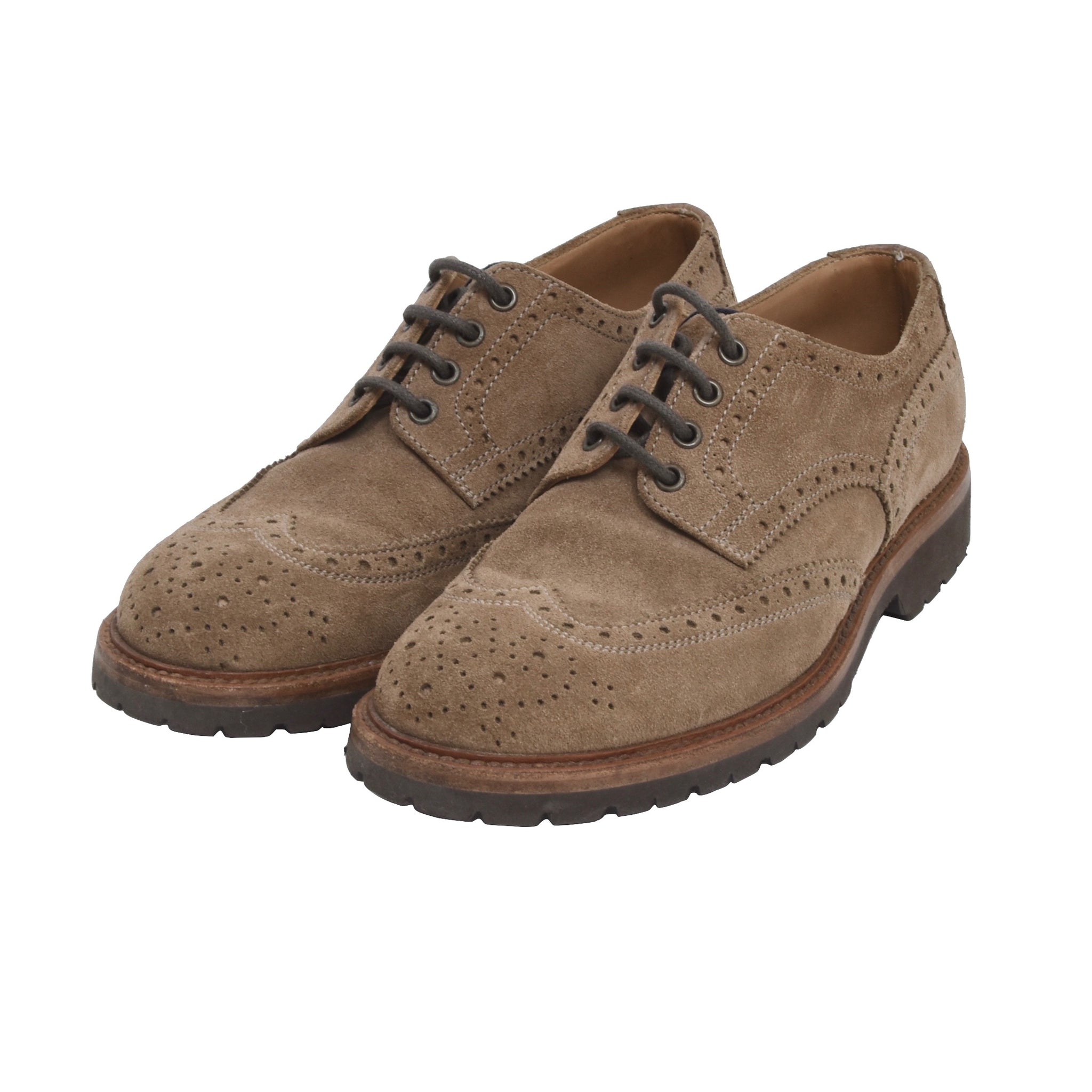 BRUNELLO CUCINELLI: brogue shoes for men - Brown