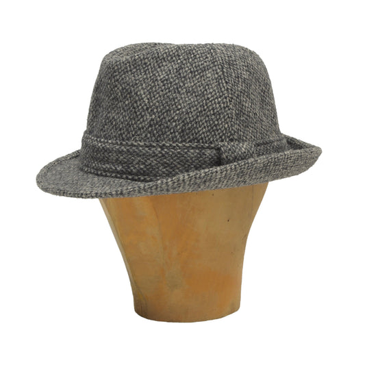 Vintage Failsworth Harris Tweed Hat Size 7 1/8 - Grey