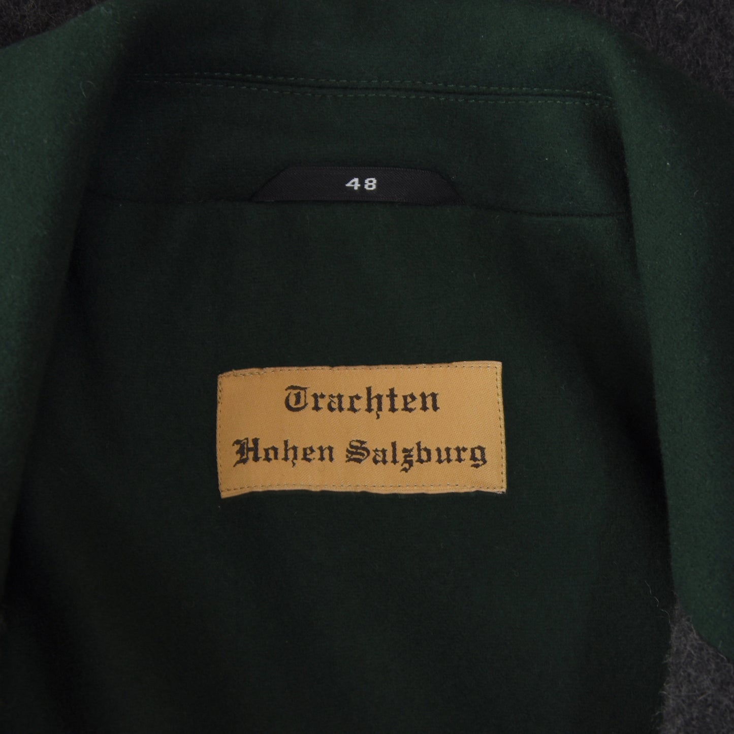 Trachten Hohen Salzburg Schladminger Coat Size 48 - Charcoal