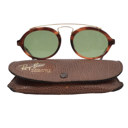 Bausch & Lomb Ray-Ban Gatsby Style 6 Sunglasses - Tortoise & Gold