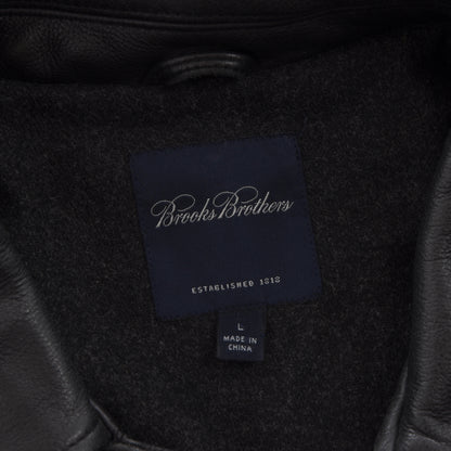 Brooks Brothers Lederjacke Größe L - Schwarz