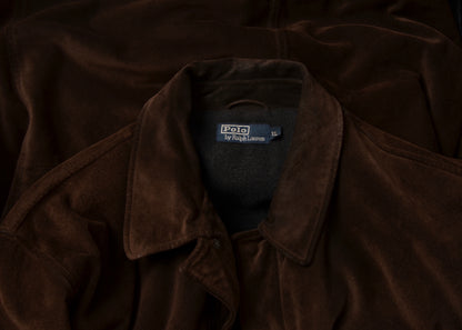 Polo Ralph Lauren Suede Coat Size XL - Chocolate Brown